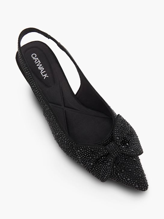 Catwalk Slingback salonarji Črna 152572 2