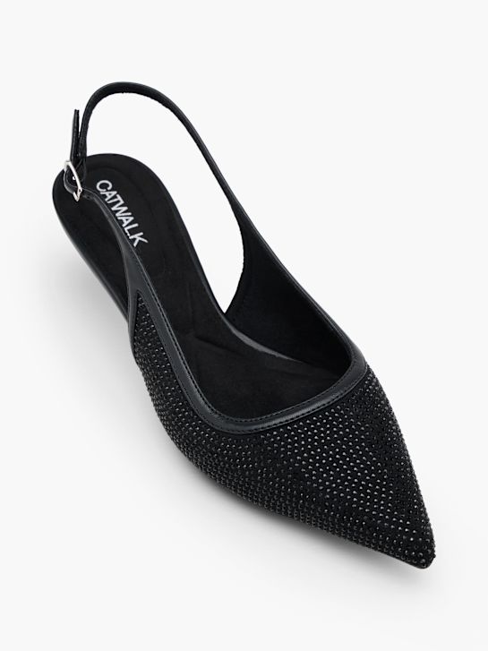 Catwalk Slingpumps Schwarz 152573 2