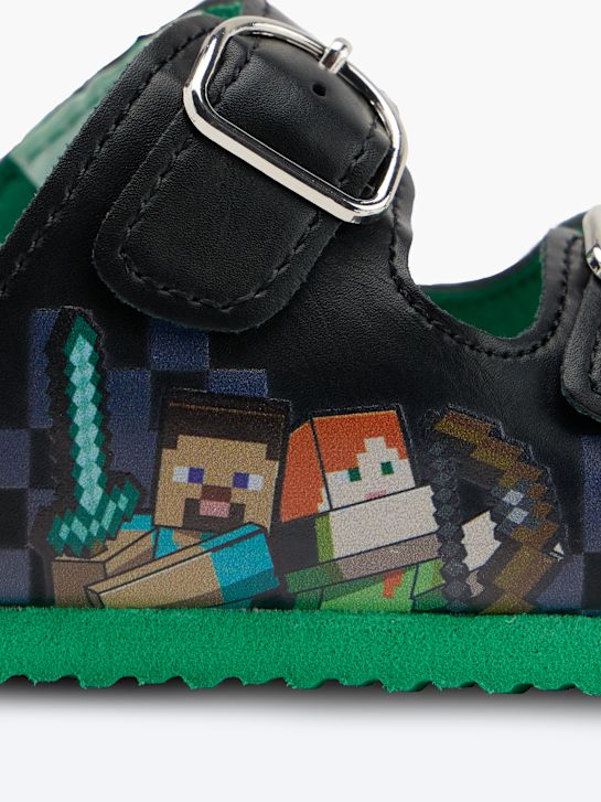Minecraft Pantolette Schwarz 152619 5