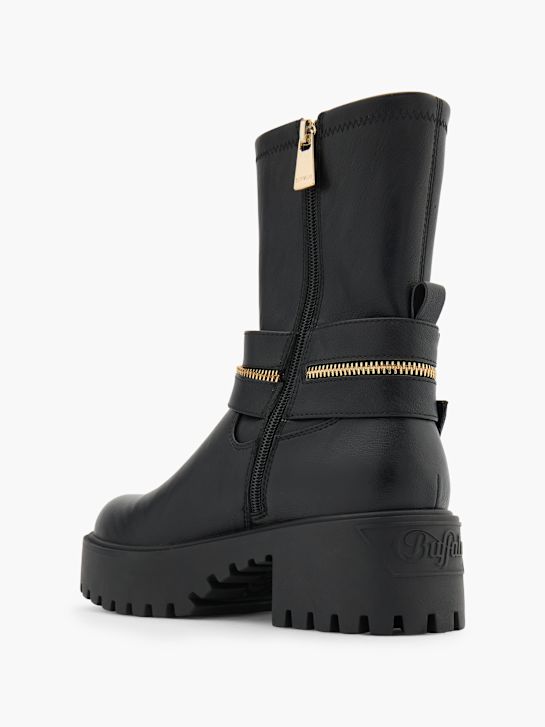Buffalo Biker Boots Schwarz 152655 3