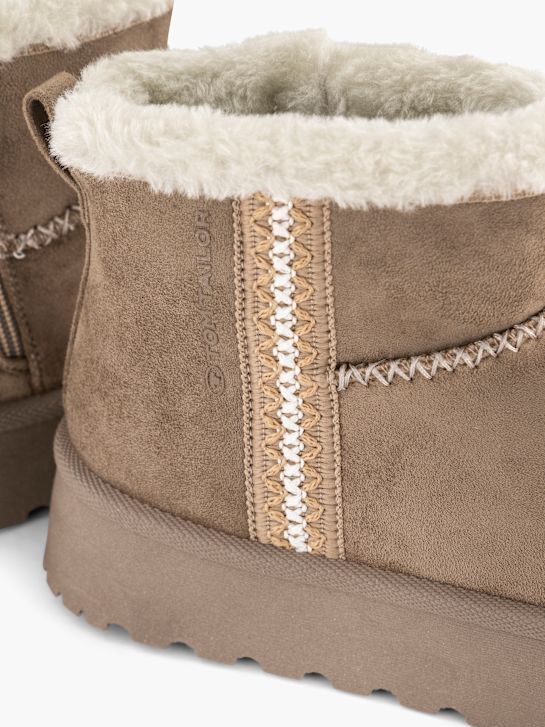 Tom Tailor Botki zimowe Taupe 152805 5