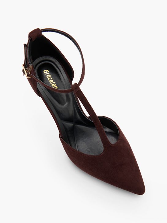 Graceland Sapato de salto com fivela Castanho 152958 2