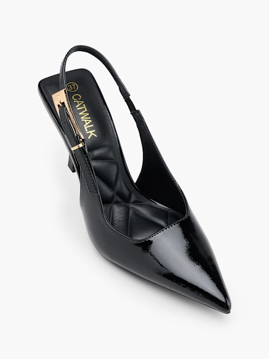 Catwalk Slingback salonarji Črna 152961 2