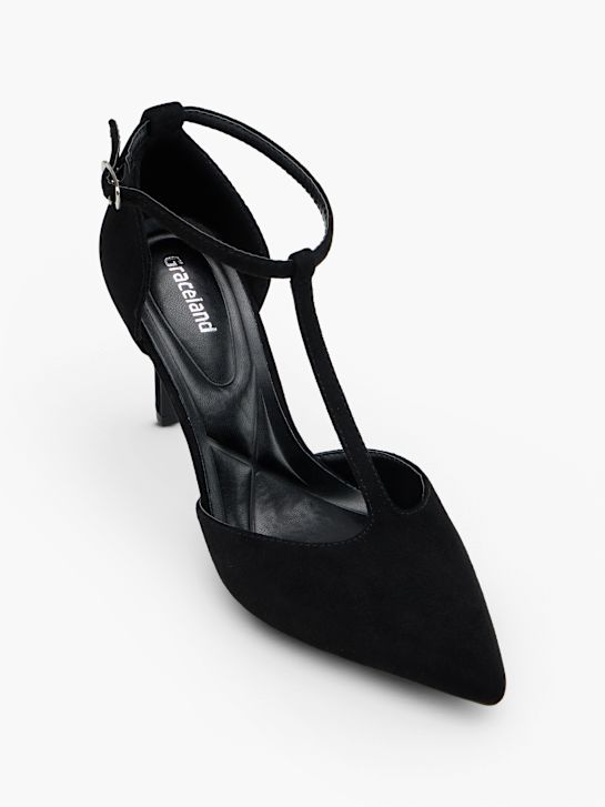 Graceland Sapato de salto com fivela Preto 152964 2