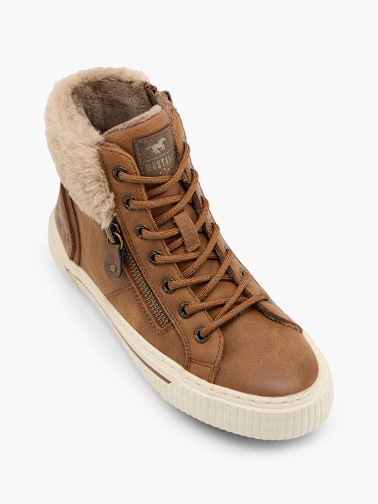 Mustang Hoher Sneaker Cognac 154308 2
