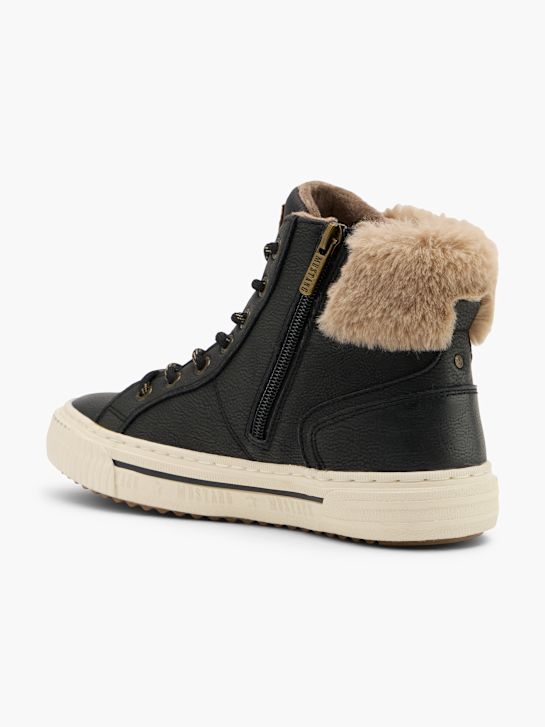 Mustang Hoher Sneaker Schwarz 154318 3