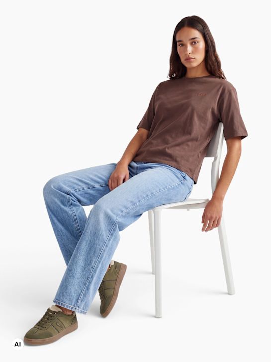 Esprit T-Shirt brązowy 154338 5