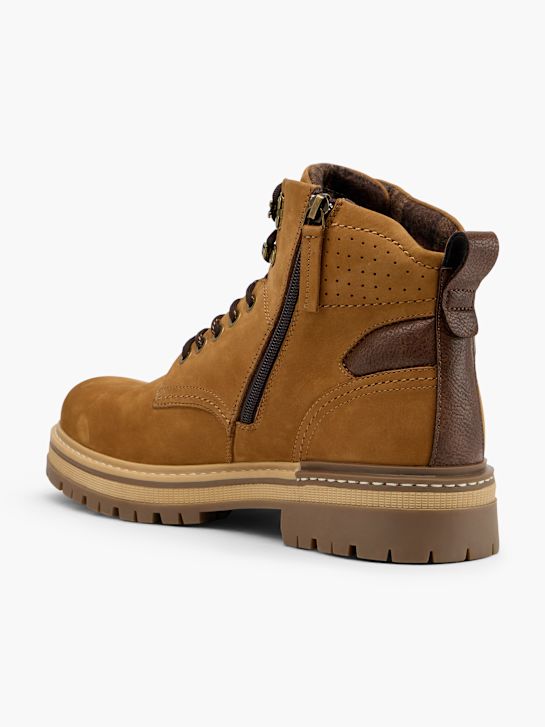 MUSTANG Bottes à lacets Cognac 155395 3