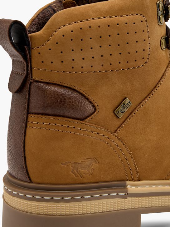 MUSTANG Škornji z vezalkami Konjak 155395 5
