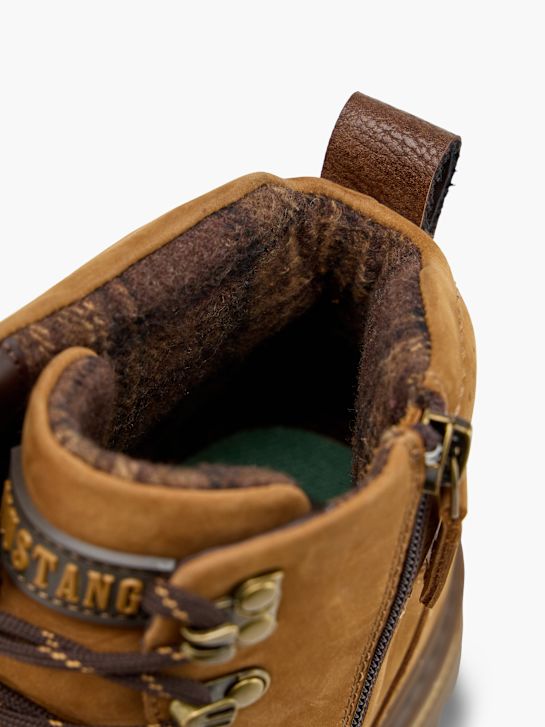 MUSTANG Bottes à lacets Cognac 155395 7