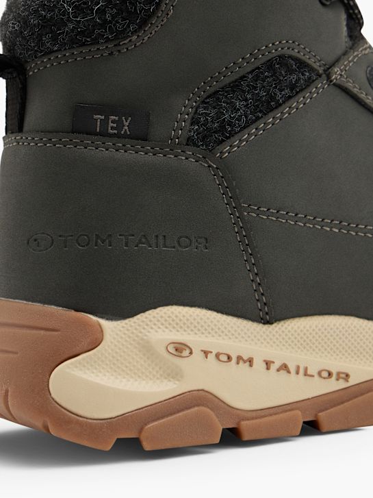 Tom Tailor Čizme s vezicama crna 157638 5