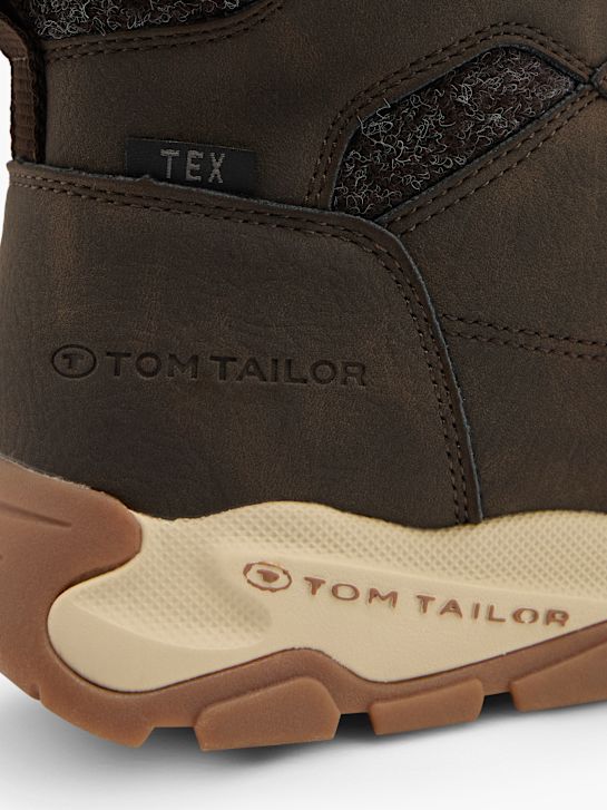 Tom Tailor Ghete cu șireturi Maro 157639 5