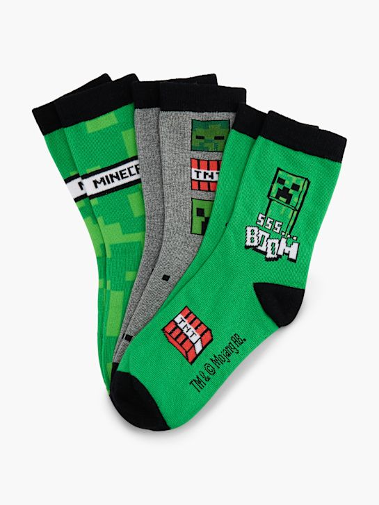 Minecraft Socken Grau 157631 1