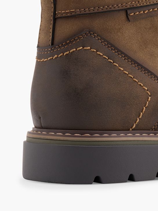 AM Shoe Bota com cordões castanho 157715 6