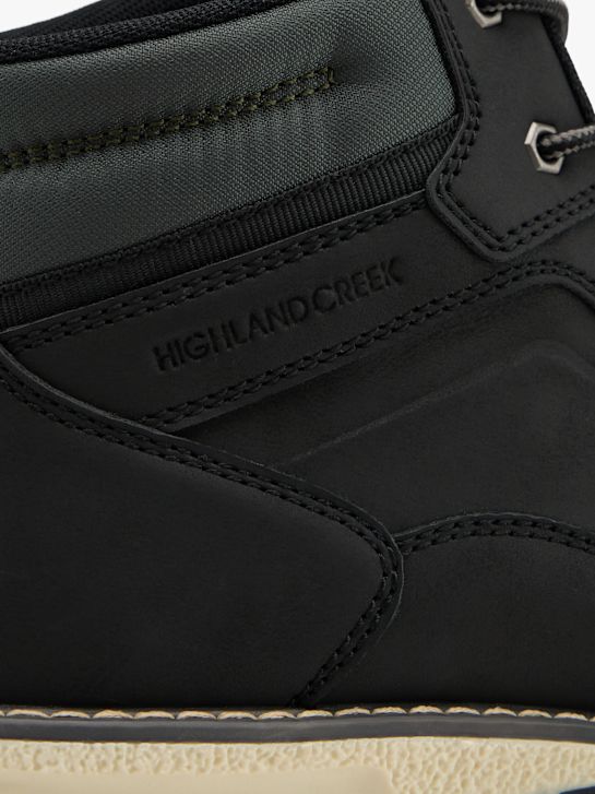 Highland Creek Bota com cordões preto 157798 5