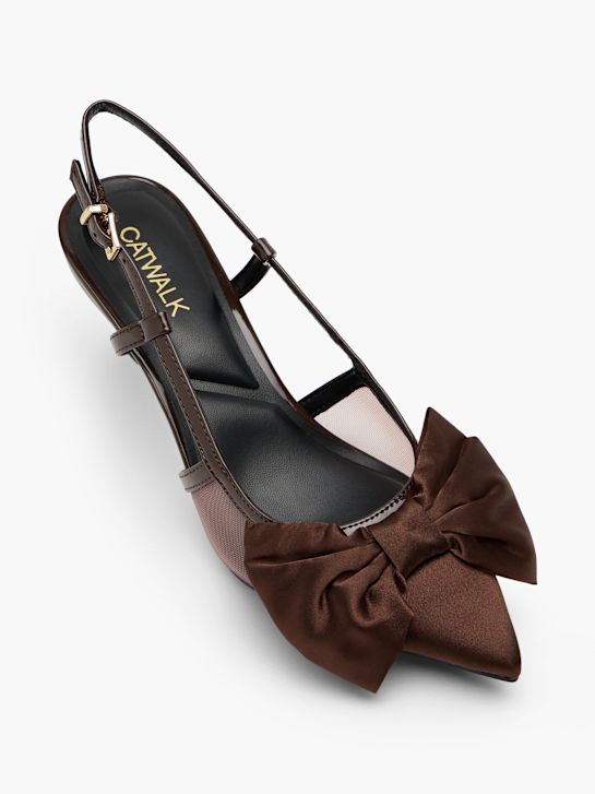 Catwalk Slingback salonarji Rjava 157904 2
