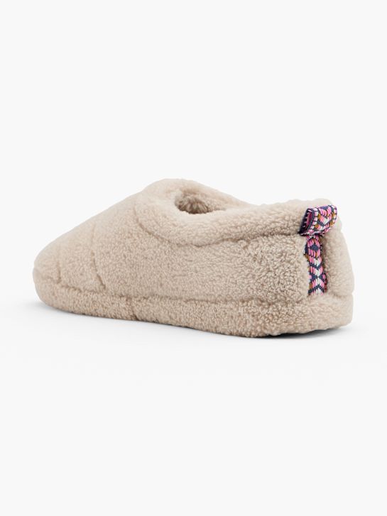 Casa mia Plüsch-Hausschuh Beige 158040 3