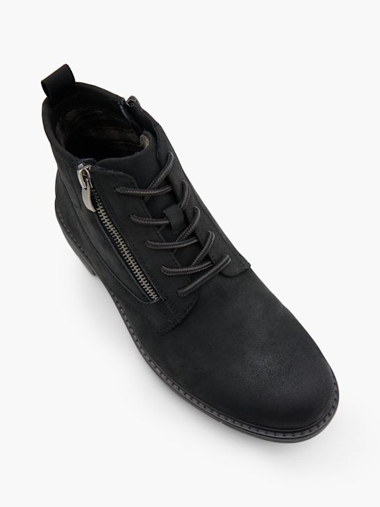 AM Shoe Gležnjarji z vezalkami Črna 158101 2