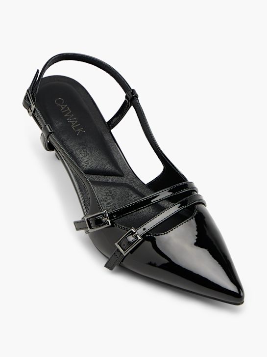 Catwalk Décolleté con cinturino Nero 158195 2