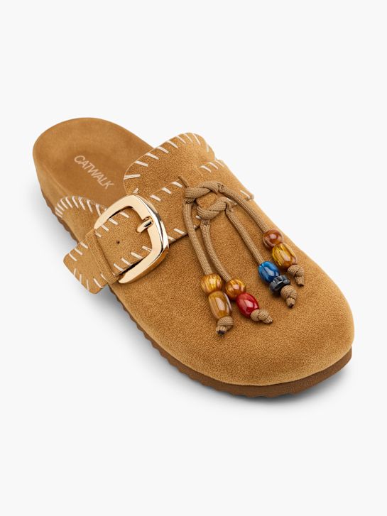 Catwalk Tieffuß Pantolette Cognac 158623 2