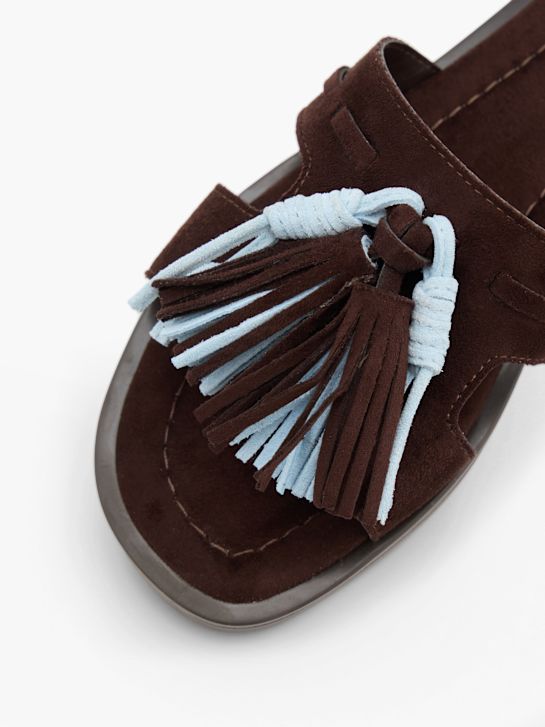 Catwalk Flache Pantolette Braun 158830 5