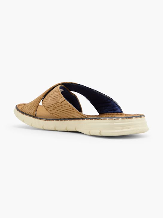 bugatti Flache Pantolette Cognac 159234 3