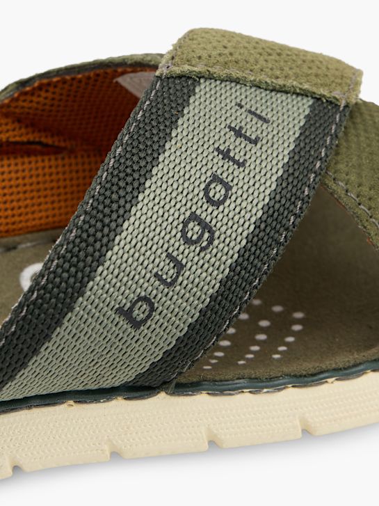 bugatti Flache Pantolette Grün 159233 5