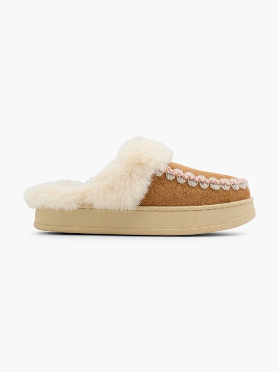 Graceland Chaussons fourrés brun 159973 1