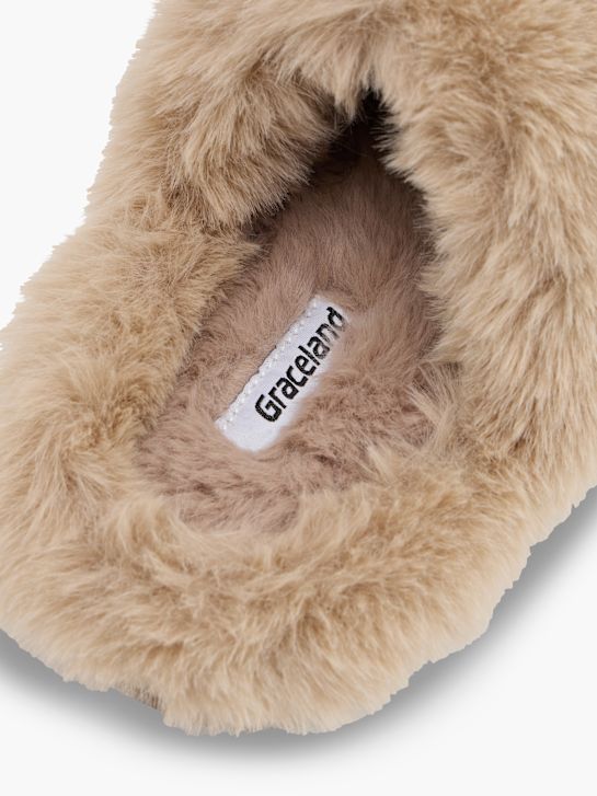 Graceland Chaussons fourrés beige 159992 5
