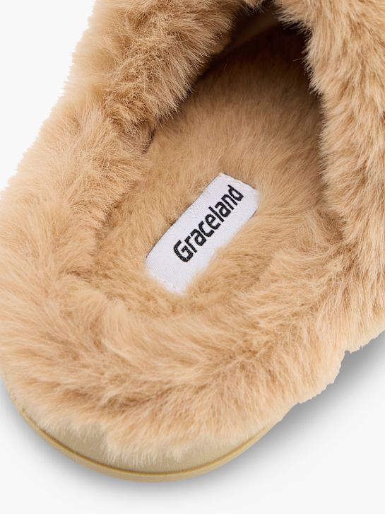 Graceland Chaussons fourrés brun 159991 5