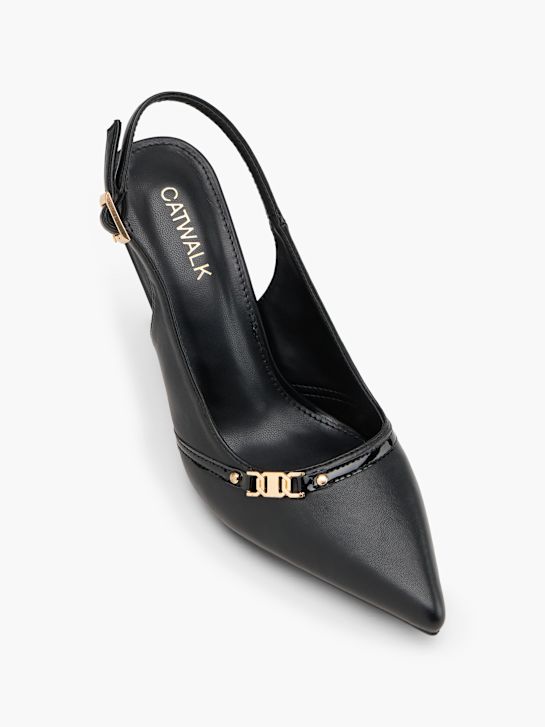 Catwalk Décolleté con cinturino Nero 160968 2