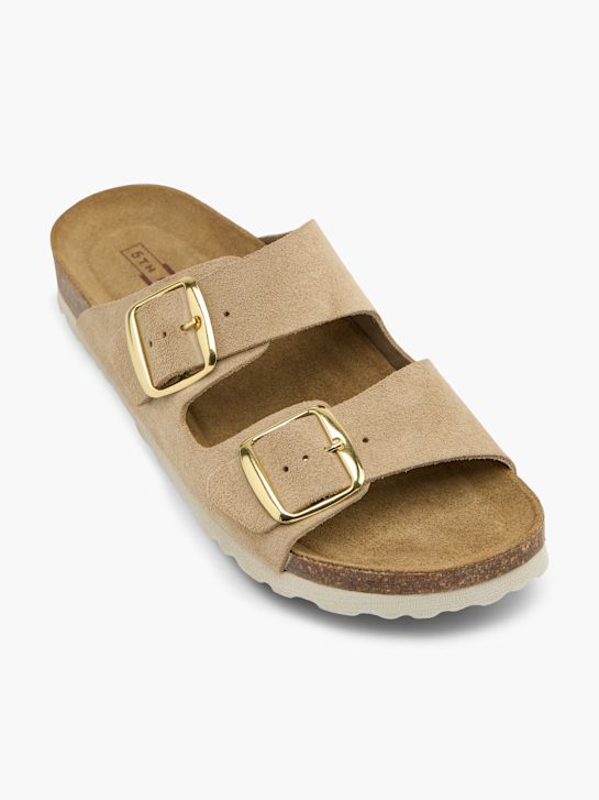 5th Avenue Tieffuß Pantolette Beige 160975 2