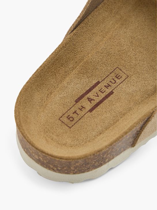 5th Avenue Tieffuß Pantolette Beige 160975 5