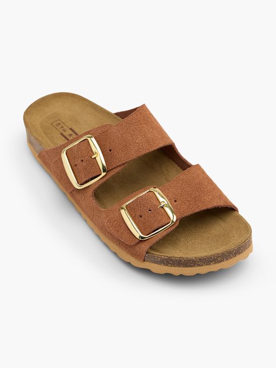 5th Avenue Tieffuß Pantolette Braun 160974 2