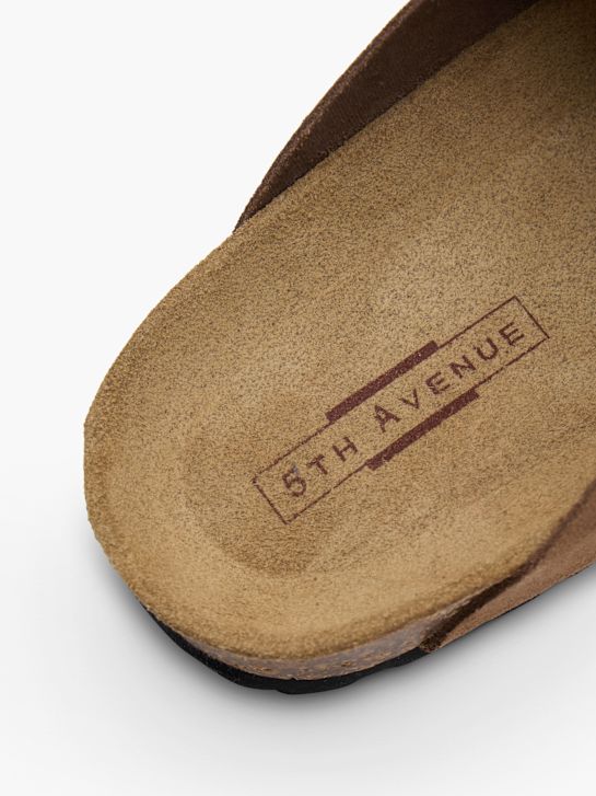 5th Avenue Tieffuß Pantolette Braun 160976 6