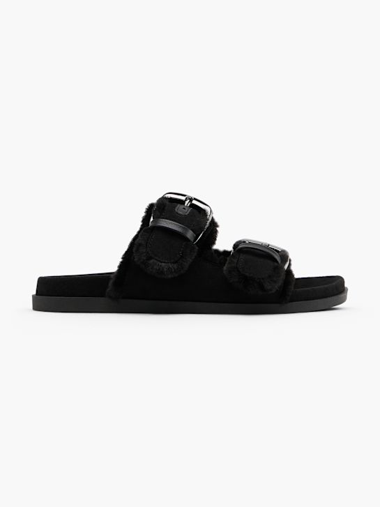 Catwalk Tieffuß Pantolette Schwarz 161031 1