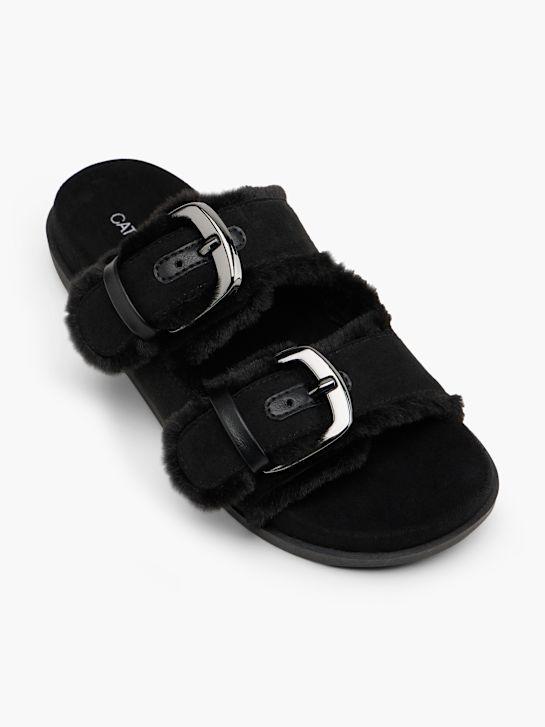Catwalk Tieffuß Pantolette Schwarz 161031 2