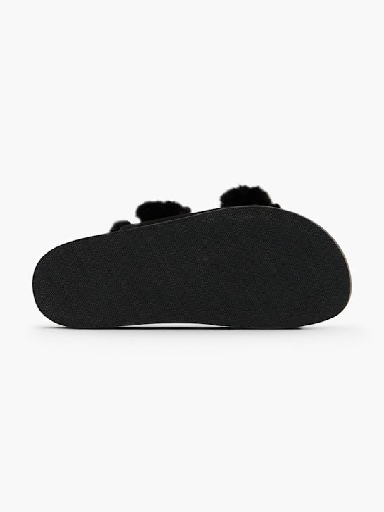 Catwalk Tieffuß Pantolette Schwarz 161031 4
