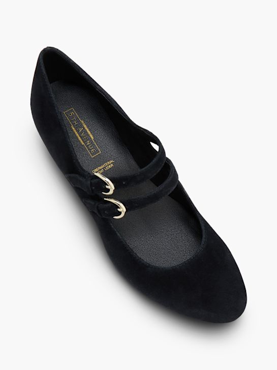 5th Avenue Spangenpumps Schwarz 161040 2