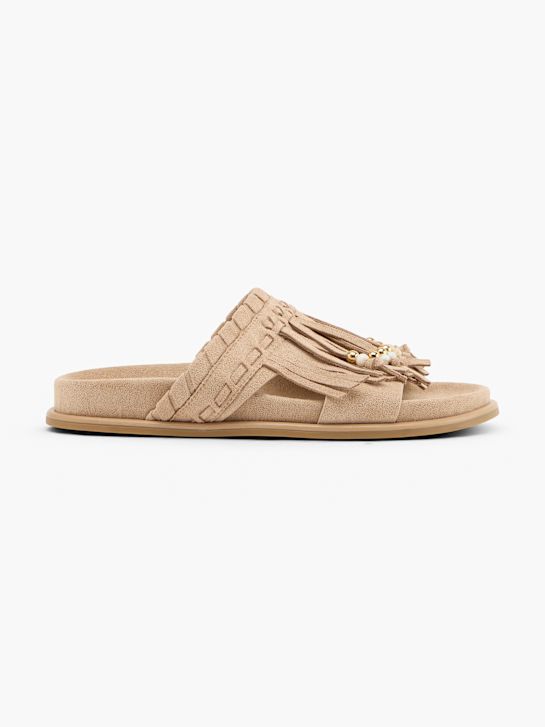 Claudia Ghizzani Flache Pantolette Beige 163964 1