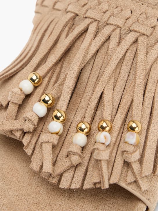 Claudia Ghizzani Flache Pantolette Beige 163964 5