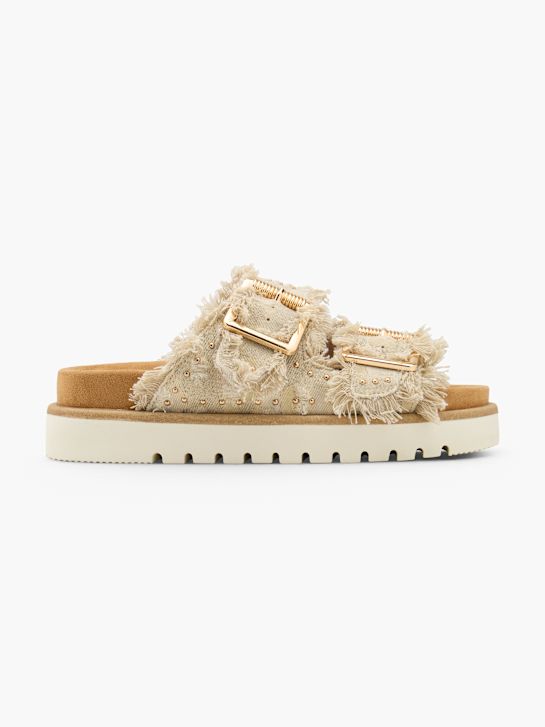Mustang Flache Pantolette Beige 164013 1