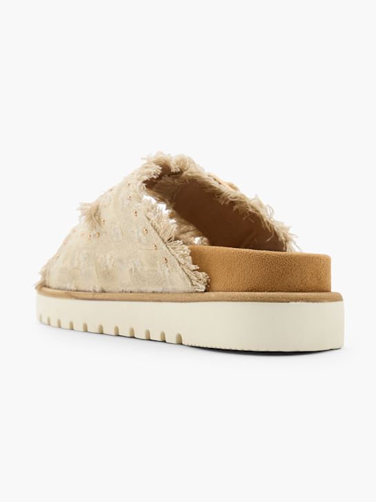Mustang Flache Pantolette Beige 164013 3