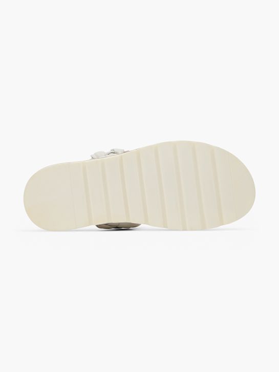 CAFE MODA Flache Pantolette Weiß 165239 4