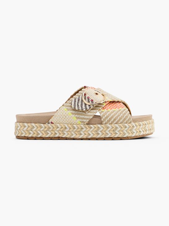 Claudia Ghizzani Tieffuß Pantolette Beige 167572 1