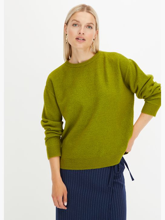 bonprix Strickpullover Grün 177783 2
