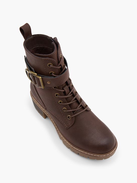 Claudia Ghizzani Bottines à lacets Marron 177876 2