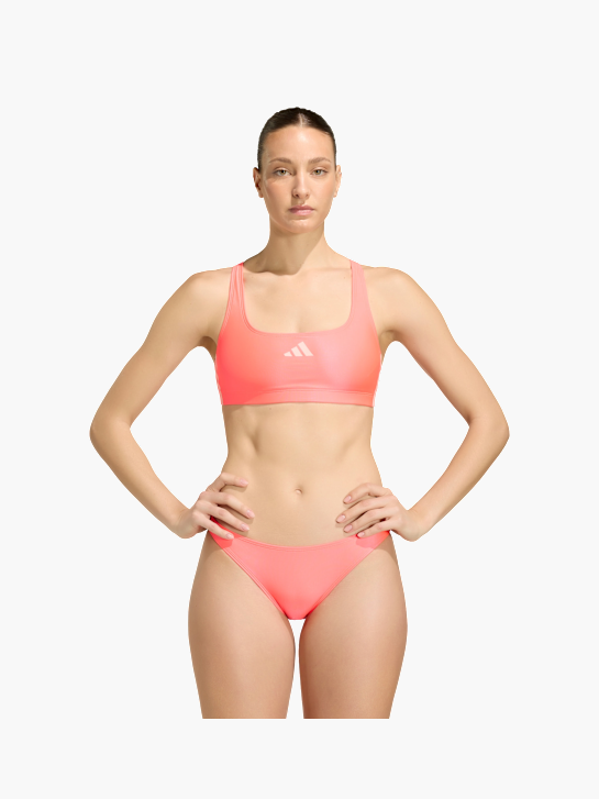adidas 3-Streifen Bikini V-förmiger Rückenausschnitt Pink 168840 2