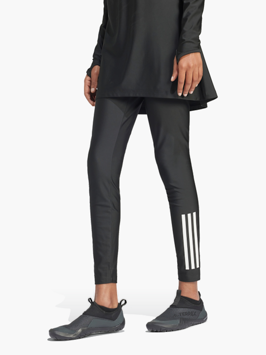 adidas 3-Streifen Schwimmleggings Schwarz 141289 2