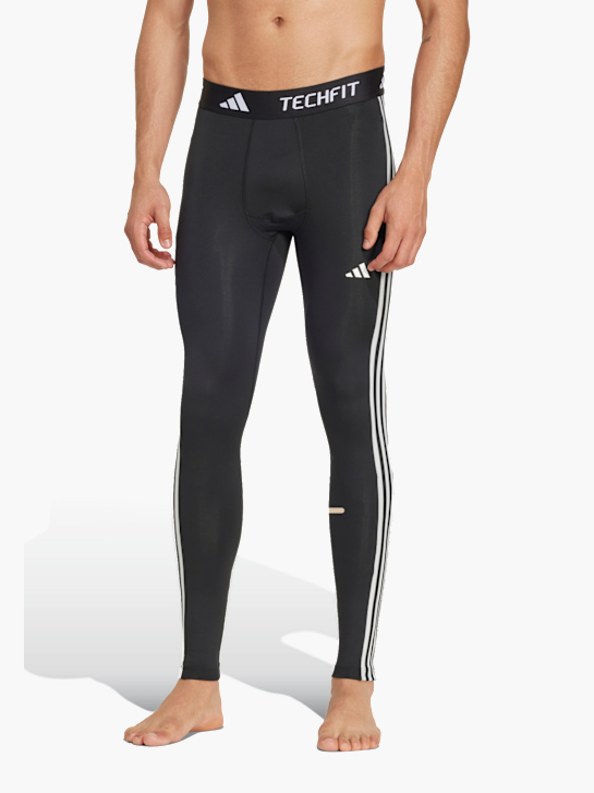 adidas TECHFIT Compression Training 3-Streifen lange Leggings Schwarz 141388 2
